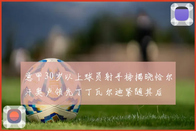 意甲30岁以上球员射手榜揭晓恰尔汗奥卢领先丁丁瓦尔迪紧随其后